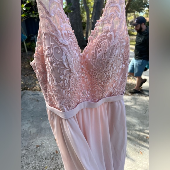 Kennedy Blue | Blush Pink | Jasmine Beaded Bridesmaid Dress - Picture 5 of 12